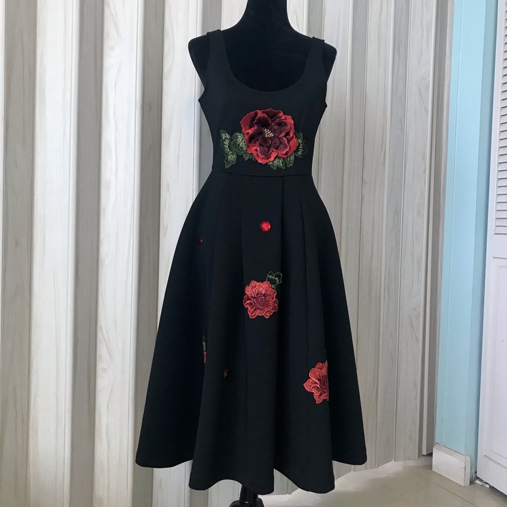 HYPR. DRESSES ;GORGEOUS FIT AND FLARE DRESS.